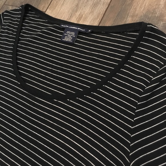Ralph Lauren Sport Black & white Long Sleeve M - Picture 4 of 5